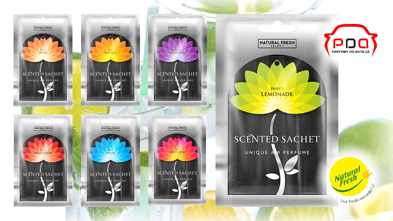 Vonné sáčky Scented Sachet Silver Natural Fresh 16-9 1280